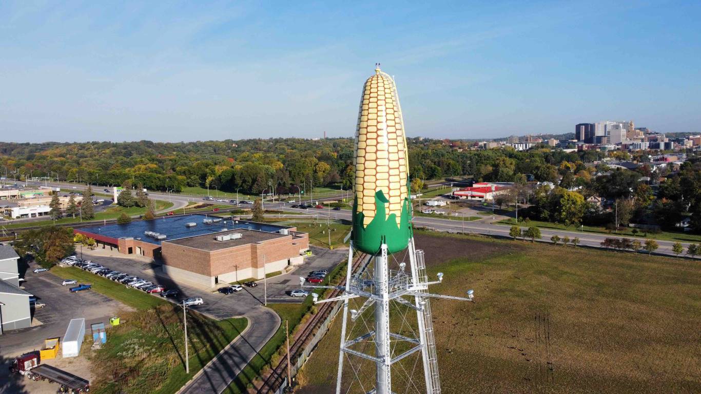 Historic Restoration On Ear Of Corn Water Tower
